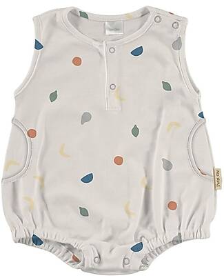 Petit Oh! Body senza Maniche Adam - Fruti Multi Vainilla - Cotone Pima Tutine Corte