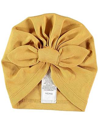 Petit Oh! Cappellino Turbante con Nodo Frontale Lisa - Ambar - 100% Cotone Pima Cappelli Estivi