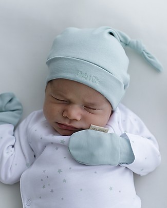 Petit Oh! Cappello con Nodo Bruc, Acqua - Cotone Pima Cappelli_