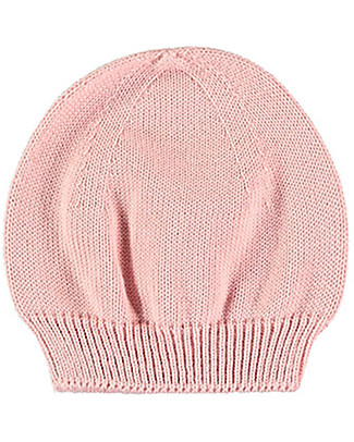 Petit Oh! Cappello Neonato Lavorato a Maglia - Rosa - 100% Cotone Cappelli