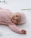 Petit Oh! Cappello Neonato Lavorato a Maglia, Rosa a Righe - 100% Cotone Cappelli Invernali