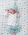 Petit Oh! Completo Baby 3 Pezzi: Pantaloni + Maglia + Cappellino Boni - Pois Multicolor - Cotone Pima Completi e Set