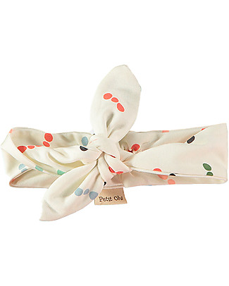 Petit Oh! Fascia per Capelli Bimba Sena - Gus Multicolor - Cotone Pima Accessori per Capelli