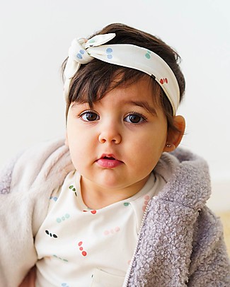 Petit Oh! Fascia per Capelli Bimba Sena - Gus Multicolor - Cotone Pima Accessori per Capelli