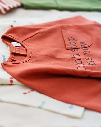 Petit Oh! Felpa Sebas - Frase Tierra - 100% Flanella di Cotone Felpe