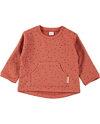 Petit Oh! Felpa Vera - Coriandoli Terra - 100% Flanella di Cotone Felpe