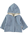 Petit Oh! Giacca Felpata Noni, Ghiaccio - 100% Flanella di Cotone Felpe