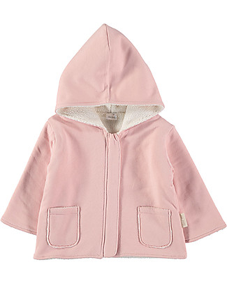 Petit Oh! Giacca Felpata Noni - Rosa - 100% Flanella di Cotone Giacche