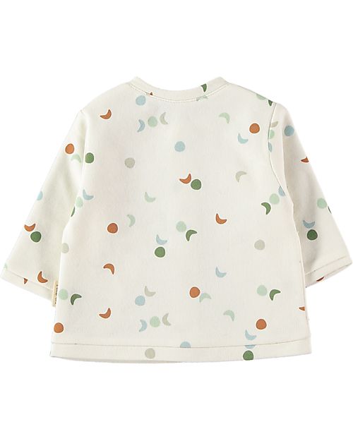 Petit Oh! Giacca Nani - Luna Multicolor - 100% Flanella di Cotone Cardigan