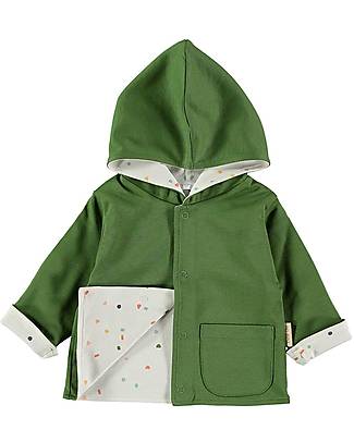 Petit Oh! Giacca Reversibile Sira - Khaki - 100% Cotone Pima Giacche