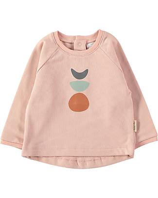Petit Oh! Maglia a Maniche Lunghe Blai - Ciclo Rose - Flanella di Cotone Felpe