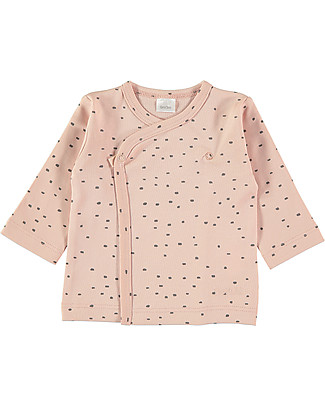 Petit Oh! Maglia Kimono - Coriandoli Rosa - 100% Cotone Pima Maglie Manica Lunga