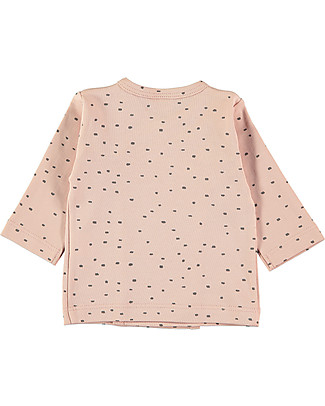 Petit Oh! Maglia Kimono - Coriandoli Rosa - 100% Cotone Pima Maglie Manica Lunga