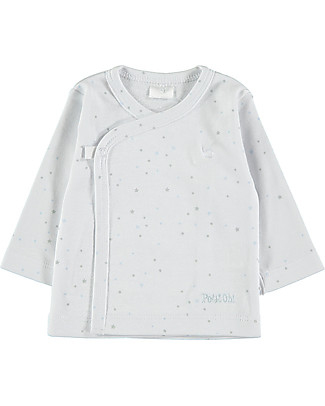 Petit Oh! Maglia Kimono - Stelle Celesti - 100% Cotone Pima Maglie Manica Lunga