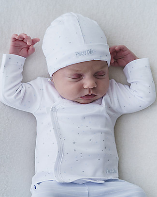 Petit Oh! Maglia Kimono - Stelle Celesti - 100% Cotone Pima Maglie Manica Lunga