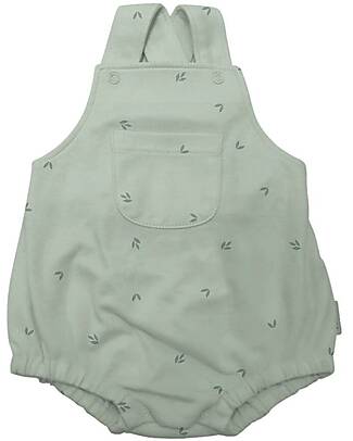Petit Oh! Pagliaccetto Salopette Marco - Laurel Aqua - Cotone Pima Tutine Corte