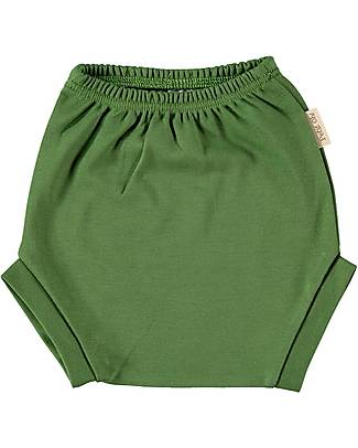 Petit Oh! Pantaloncino Copripannolino Chic - Khaki - Cotone Pima Pantaloni Corti