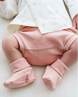 Petit Oh! Pantaloncino Copripannolino Chic - Rose - Cotone Pima Pantaloni Corti