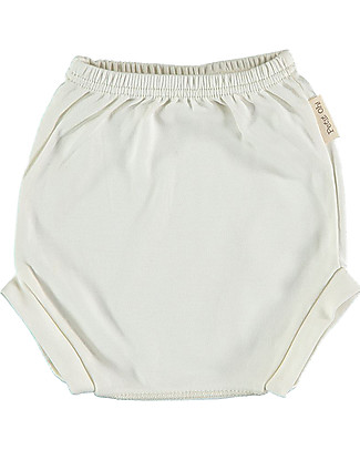Petit Oh! Pantaloncino Copripannolino Chic - Vaniglia - Cotone Pima Pantaloni Corti