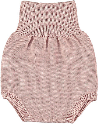 Petit Oh! Pantaloncino Copripannolino Ranita Lavorato a Maglia - Rose - 100% Cotone Pantaloni Corti