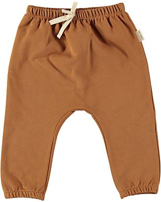 Petit Oh! Pantaloni Lunghi Chester - Almond - 100% Flanella di Cotone Pantaloni Lunghi