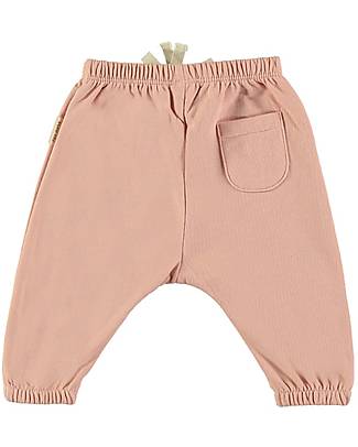 Petit Oh! Pantaloni Lunghi Chester - Rosa - 100% Flanella di Cotone Pantaloni Lunghi