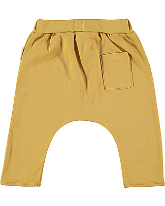Petit Oh! Pantaloni Pepper con Vita Elasticizzata - Ambra - Cotone Pima Pantaloni Lunghi