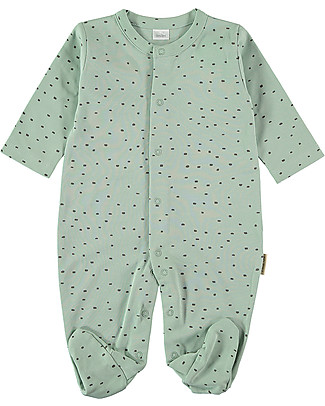Petit Oh! Pigiama a Maniche Lunghe - Coriandoli Celeste - 100% Cotone Pima Pigiami