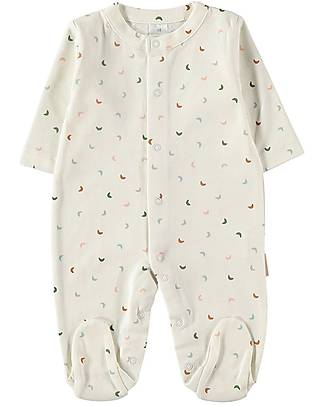 Petit Oh! Pigiama a Maniche Lunghe - Minimoon Multicolor - 100% Cotone Pima Pigiami