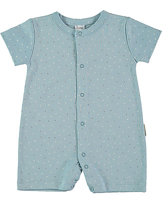 Petit Oh! Pigiama Estivo - Plumetti Blu - Cotone Pima Pigiami