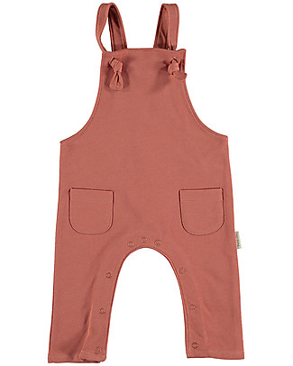 Petit Oh! Salopette Lilo - Terra - Flanella di Cotone Salopette