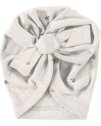Petit Oh! Turbante Baby Mar - Laurel Vaniglia - Cotone Pima Cappelli Neonato
