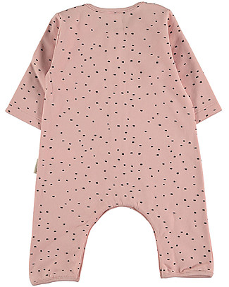 Petit Oh! Tutina a Maniche Lunghe Rita - Rosa - Flanella di Cotone Tutine Lunghe Senza Piedi