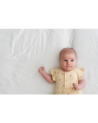 Petit Oh! Vestito Nala Maniche Corte e Copripannolino - Citric Yellow - Cotone Pima Vestiti_
