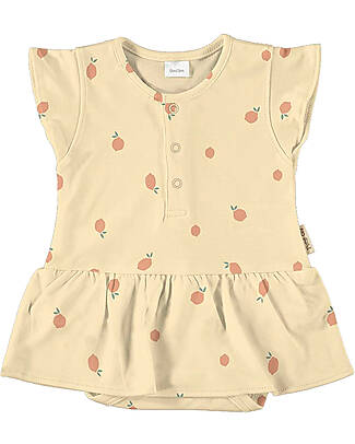 Petit Oh! Vestito Nala Maniche Corte e Copripannolino - Citric Yellow - Cotone Pima Vestiti_