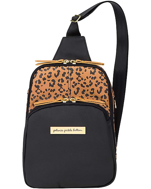 Petunia Pickle Bottom Borsa Criss Cross Sling - Leopardato - Tracolla Incrociata Capiente e Versatile Borse Cambio