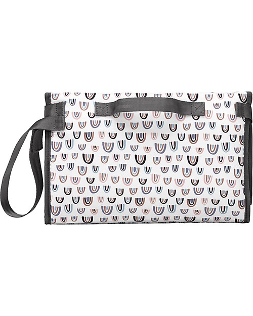 Petunia Pickle Bottom Pochette Porta Pannolini con Fasciatoio Pieghevole - Arcobaleni - Portatile Intelligente! Trousse e Pochette