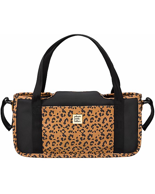 Petunia Pickle Bottom Portaoggetti per Passeggino in Ecopelle - Leopardato - Si adatta a tutti i Passegini! Borse e Organizer