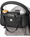 Petunia Pickle Bottom Portaoggetti per Passeggino in Ecopelle -  Nero Opaco - Si adatta a tutti i Passegini! Borse e Organizer