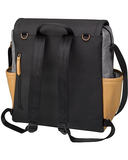 Petunia Pickle Bottom Zaino Boxy - Camello e Grigio Grafite - Ampio con Dettagli Intelligenti e Fasciatoio Integrato Zaini Fasciatoio