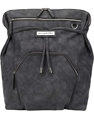 Petunia Pickle Bottom Zaino Cinch Convertibile - Grigio Scuro - Versatile e Intelligente in Ecopelle Opaca Borse Cambio