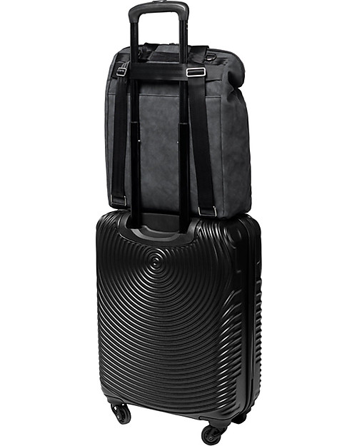 Petunia Pickle Bottom Zaino Cinch Convertibile - Grigio Scuro - Versatile e Intelligente in Ecopelle Opaca Zaini Fasciatoio