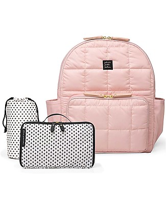 Petunia Pickle Bottom Zaino District - Cipria -Set di 5 Pezzi Ultraleggero Funzionale Versatile con Stile Elegante e Moderno Borse Cambio