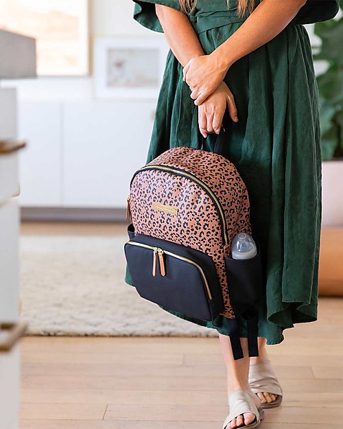 Petunia Pickle Bottom Zaino District - Leopardato -Set di 5 Pezzi  Ultraleggero Funzionale e Versatile unisex (bambini)