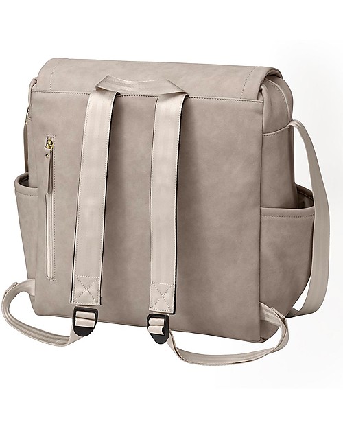 Petunia Pickle Bottom Zaino Fasciatoio Boxy - Grigio in Ecopelle- con Materassino per il Cambio Zaini Fasciatoio