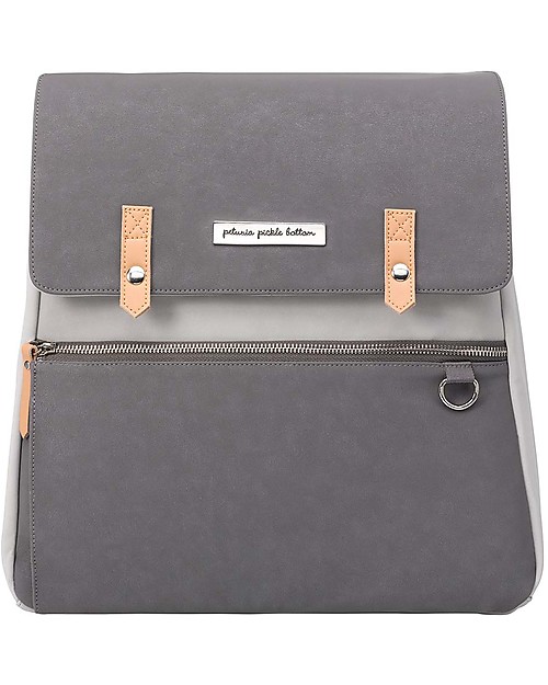 Petunia Pickle Bottom Zaino Meta - Grigio Perla - Soluzione Ultraleggera Funzionale ed Elegante per Te e il tuo Bambino! Zaini Fasciatoio