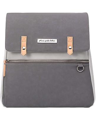 Petunia Pickle Bottom Zaino Meta - Grigio Perla - Soluzione Ultraleggera Funzionale ed Elegante per Te e il tuo Bambino! Zaini