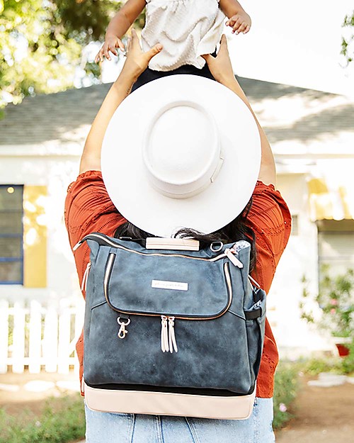 Petunia Pickle Bottom Zaino Pivot- Azzurro e Rosa - Design Moderno ed Interni Spaziosi si converte da Pratico Zaino a Borsa Zaini Fasciatoio