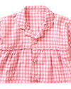 Piccalilly Pigiama Quadretti Vichy Rosa - 100% Flanella di Cotone Bio - morbido e caldo! Pigiami