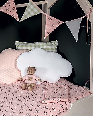 Picci Bandierina Decorativa Letto Liberty, Rosa - 350 cm Decorazioni